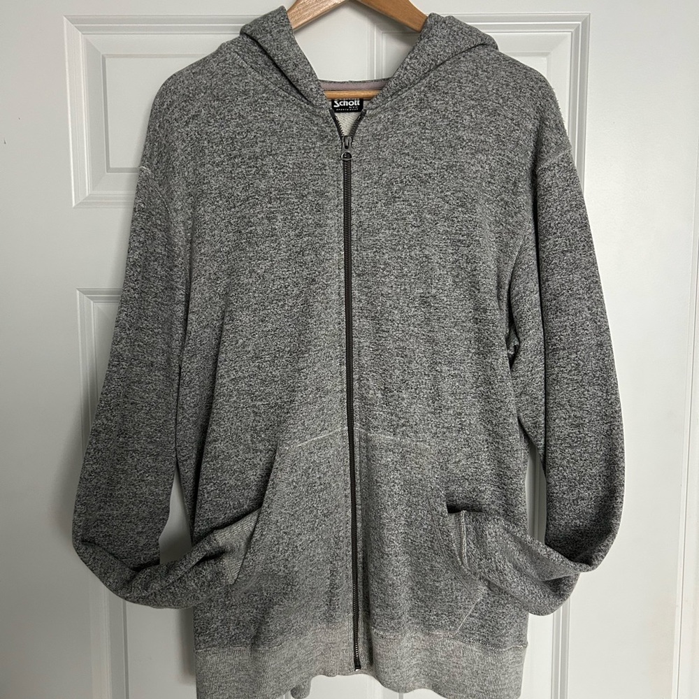 Schott NYC Men's Terry Zip-Up Hoody
